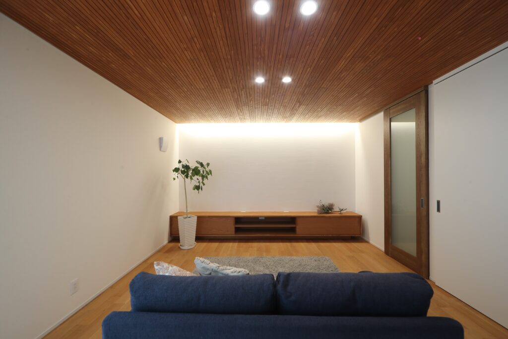 岡山注文住宅　テレビボード