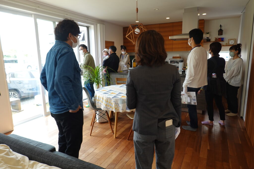 岡山市注文住宅　見学会　様子